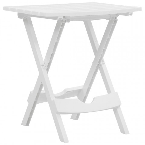 Table pliable de jardin 45,5x38,5x50 cm blanc