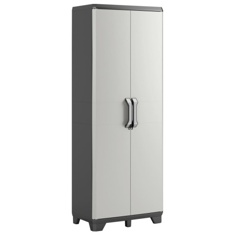 Armoire de rangement polyvalente gear noir et gris 182 cm