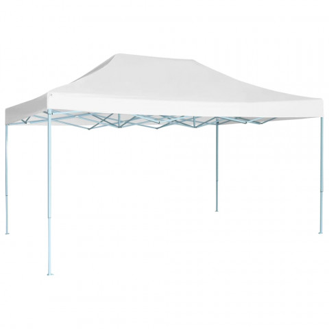 Tente pliable de réception 3 x 4,5 m Blanc