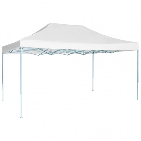 Tente de réception pliable professionnelle 3x4 m Acier Blanc