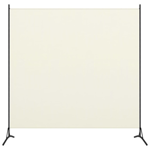 Cloison de séparation 1 panneau blanc crème 175x180 cm