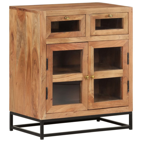 Buffet 60x35x70 cm bois d'acacia massif