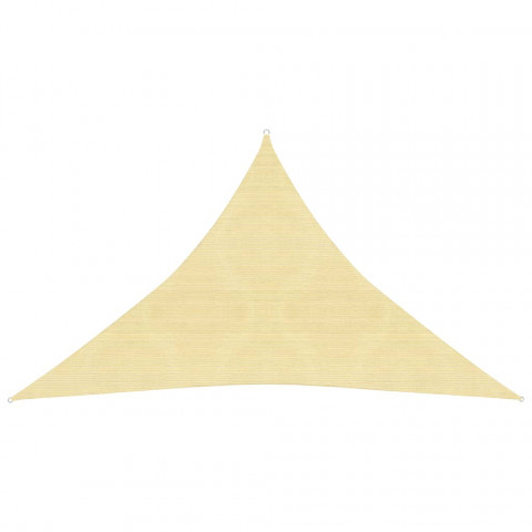 Voile d'ombrage 160 g/m² beige 3x3x4,2 m pehd