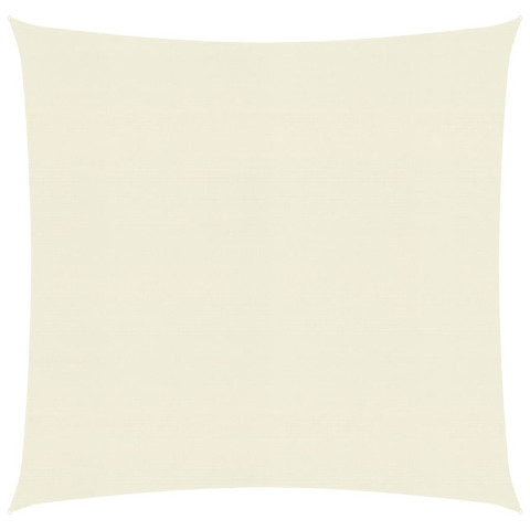 Voile d'ombrage 160 g/m² crème 3x3 m pehd