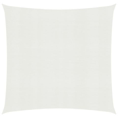 Voile d'ombrage 160 g/m² pehd 6 x 6 m blanc helloshop26 02_0009041