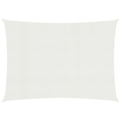 Voile d'ombrage 160 g/m² blanc 3,5x5 m pehd
