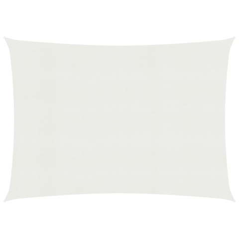 Voile d'ombrage 160 g/m² pehd 5 x 6 m blanc helloshop26 02_0009036