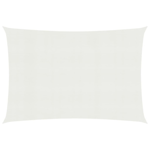 Voile d'ombrage 160 g/m² pehd 6 x 8 m blanc helloshop26 02_0009044