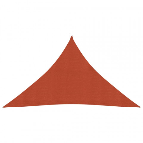 Voile d'ombrage 160 g/m² terre cuite 3,5x3,5x4,9 m pehd