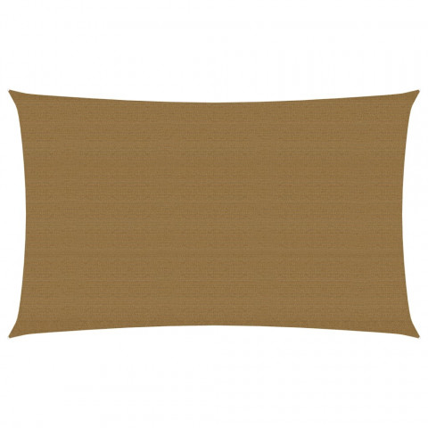 Voile d'ombrage 160 g/m² taupe 2x5 m pehd