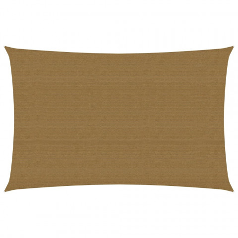 Voile d'ombrage 160 g/m² taupe 2,5x4,5 m pehd