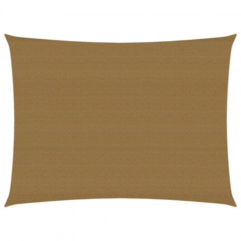 Voile d'ombrage 160 g/m² taupe 3x4,5 m pehd