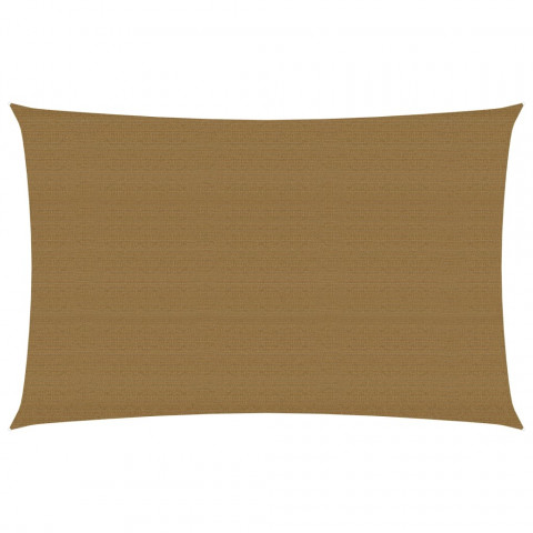 Voile d'ombrage 160 g/m² taupe 3x5 m pehd