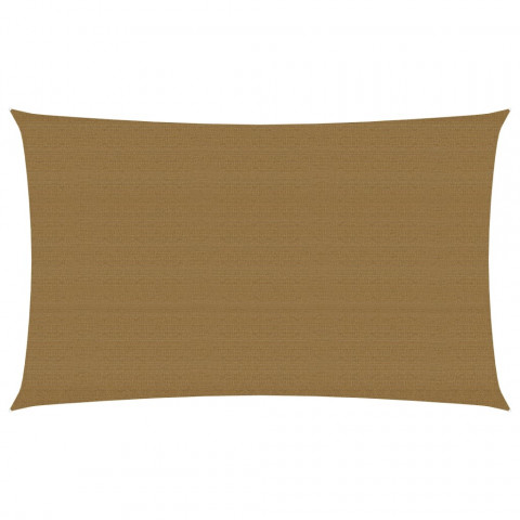 Voile d'ombrage 160 g/m² taupe 4x7 m pehd