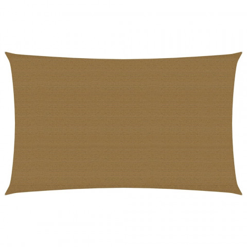 Voile d'ombrage 160 g/m² taupe 5x8 m pehd