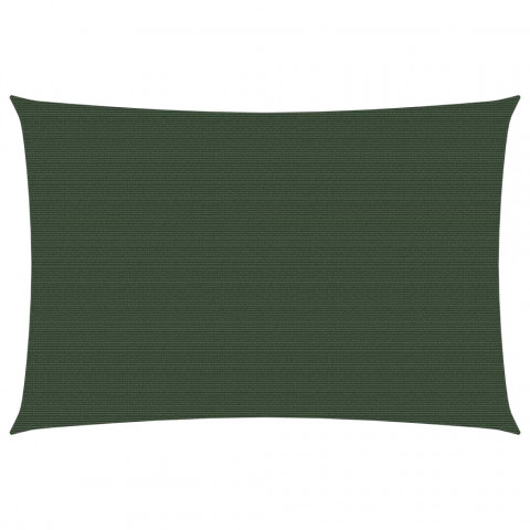 Voile d'ombrage 160 g/m² vert foncé 3x4,5 m pehd