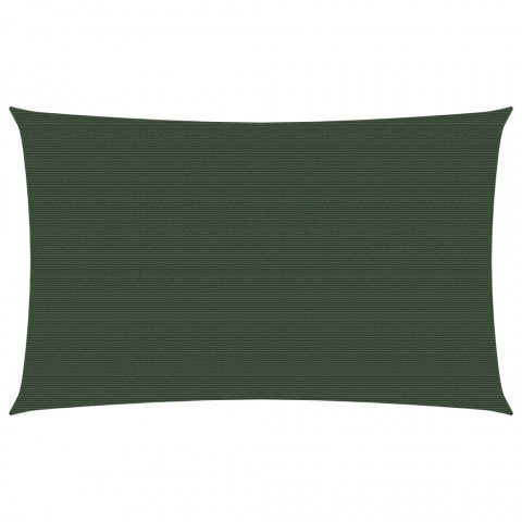 Voile d'ombrage 160 g/m² vert foncé 4x7 m pehd