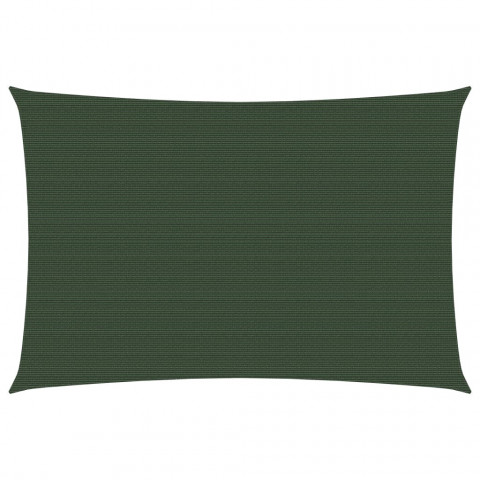 Voile d'ombrage 160 g/m² vert foncé 6x7 m pehd