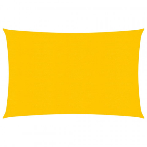 Voile d'ombrage 160 g/m² jaune 3x5 m pehd