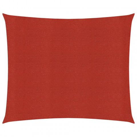 Voile d'ombrage 160 g/m² rouge 2x2,5 m pehd