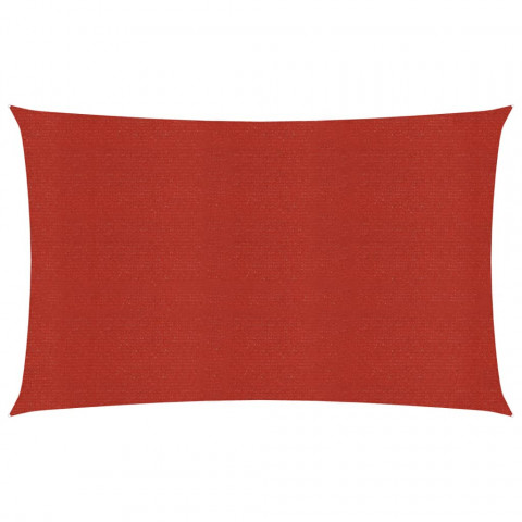 Voile d'ombrage 160 g/m² rouge 3x5 m pehd