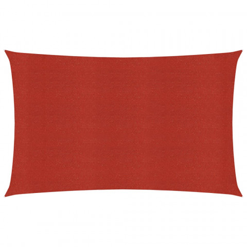 Voile d'ombrage 160 g/m² rouge 6x8 m pehd