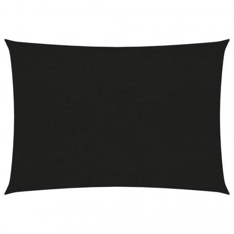 Voile d'ombrage 160 g/m² noir 2,5x4 m pehd