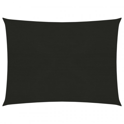 Voile d'ombrage 160 g/m² noir 3,5x4,5 m pehd