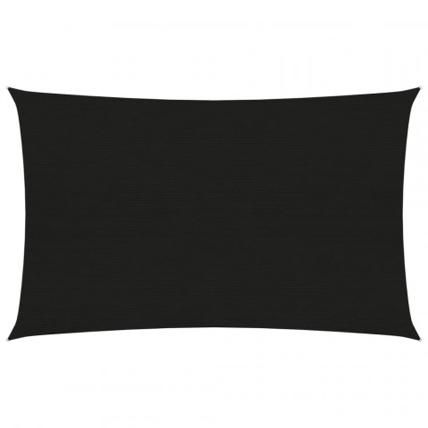 Voile d'ombrage 160 g/m² noir 5x7 m pehd