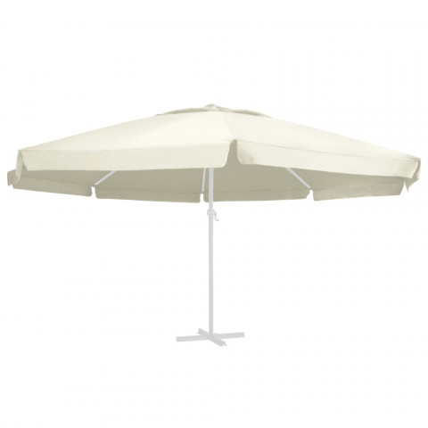 Tissu de remplacement pour parasol d'extérieur sable 600 cm