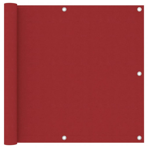 Écran de balcon rouge 90x400 cm tissu oxford