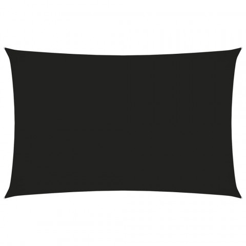 Voile de parasol tissu oxford rectangulaire 2x5 m noir