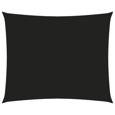 Voile toile d'ombrage parasol tissu oxford rectangulaire 2,5 x 3,5 m noir helloshop26 02_0009559