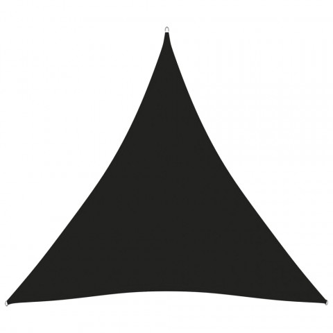 Voile de parasol tissu oxford triangulaire 4,5x4,5x4,5 m noir