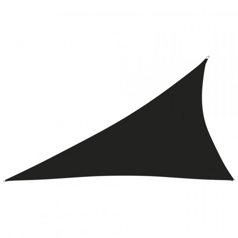 Voile de parasol tissu oxford triangulaire 4x5x6,4 m noir