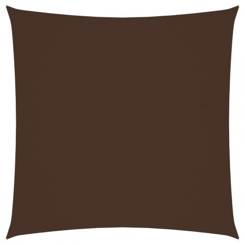 Voile de parasol tissu oxford carré 3x3 m marron