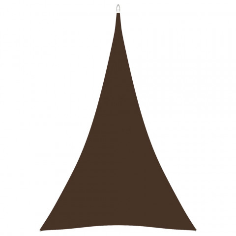 Voile de parasol tissu oxford triangulaire 4x5x5 m marron