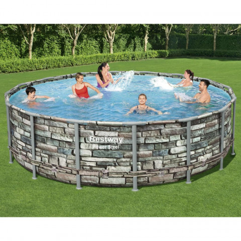 Ensemble de piscine power steel 488x122 cm