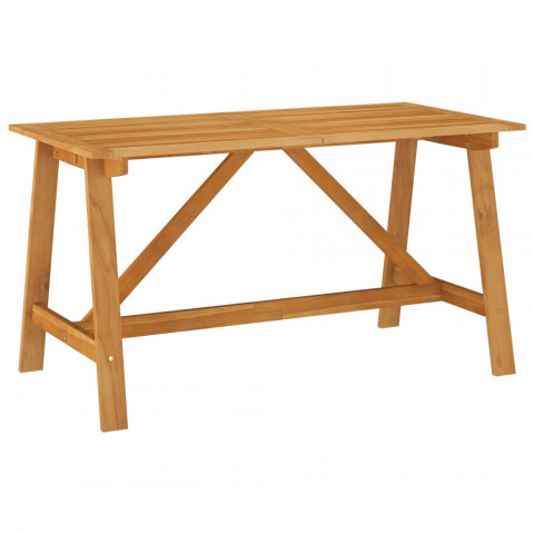 Table à dîner de jardin 140x70x73,5 cm bois d'acacia massif