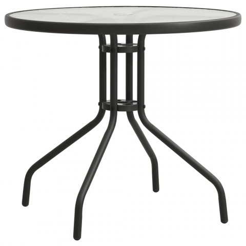 Table de bistro anthracite Ø80x71 cm acier