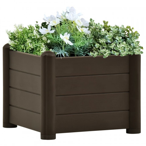 Jardinière de jardin pp moka 43x43x35 cm