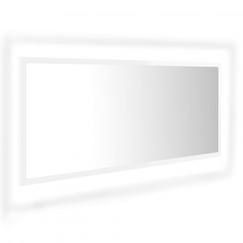 Miroir à led de bain 100x8,5x37 cm aggloméré - Couleur au choix