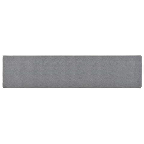 Tapis de couloir gris foncé 50x250 cm