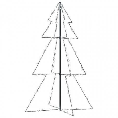 Arbre de noël cône 200 led d'intérieur/d'extérieur 98x150 cm - Couleur de l'éclairage au choix