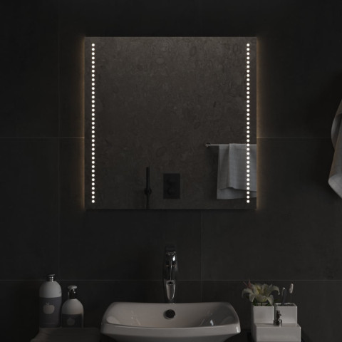  Miroir de salle de bain à LED 60x60 cm