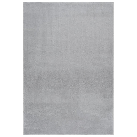 Tapis shaggy doux lavable 160x230 cm antidérapant gris