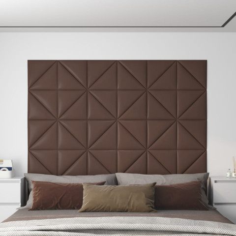 Panneaux muraux 12 pcs 30x30 cm similicuir 0,54 m² - Couleur au choix