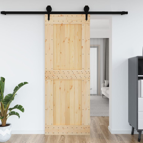 Porte narvik 85x210 cm bois massif de pin