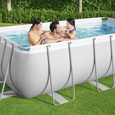 Ensemble de piscine power steel rectangulaire 404x201x100 cm