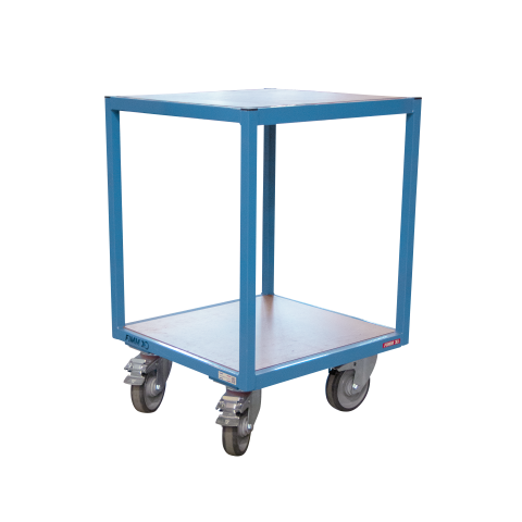 Servante établi 2 plateaux bois 600 x 600 mm 400 kg - 880010502